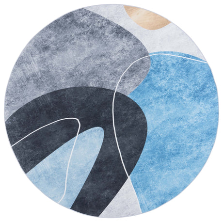 Safavieh Malibu Mbu837G Dark Grey/Turquoise Rug.