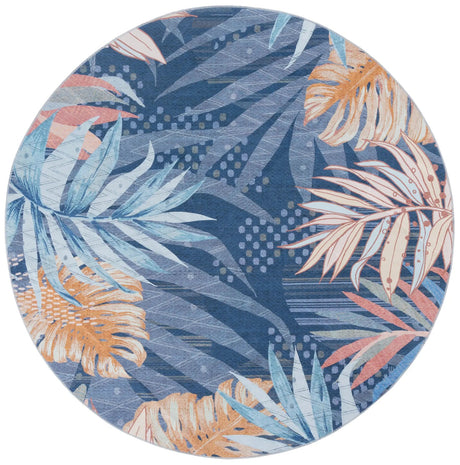 Safavieh Malibu 6'-0" x 6'-0" Rug in Blue / Light Blue