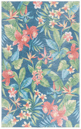 Safavieh Malibu 4'-0" x 6'-0" Rug in Dark Blue / Green