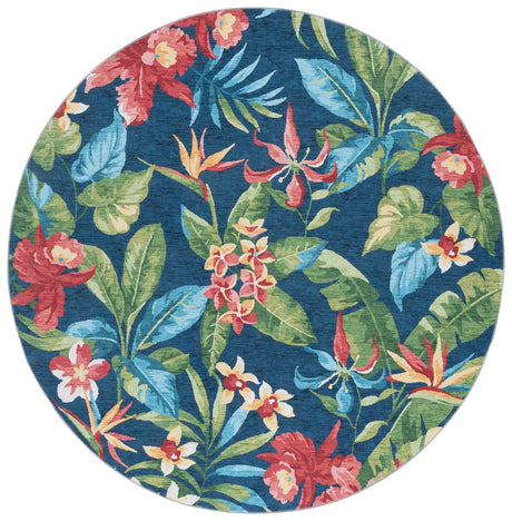 Safavieh Malibu 6'-0" x 6'-0" Rug in Dark Blue / Green