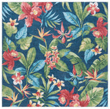 Safavieh Malibu 6'-0" x 6'-0" Rug in Dark Blue / Green
