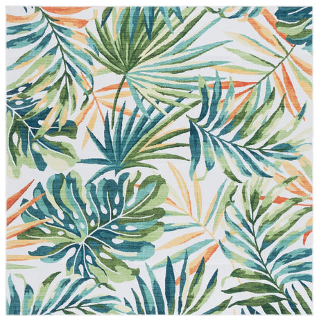 Safavieh Malibu 6'-0" x 6'-0" Rug in Ivory / Green