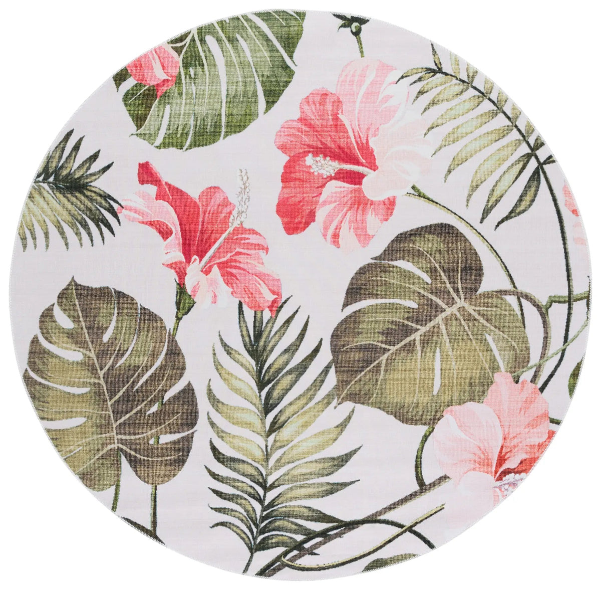 Safavieh Malibu 6'-0" x 6'-0" Rug in Ivory / Pink