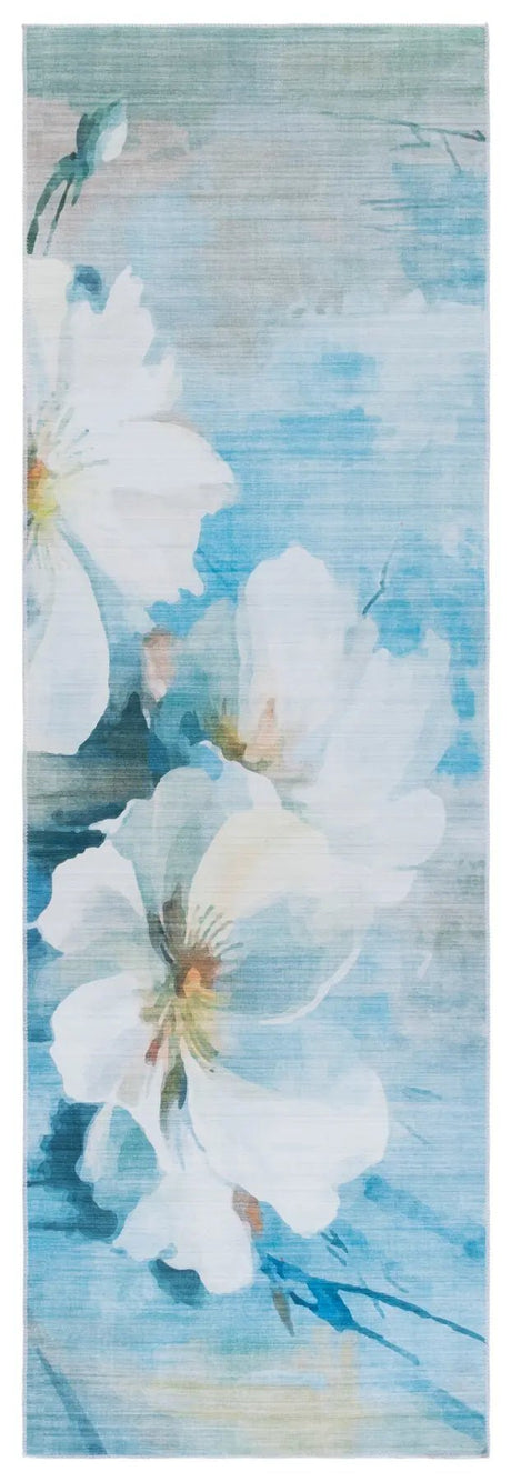 Safavieh Malibu 2'-6" x 8'-0" Rug in Light Blue / Ivory