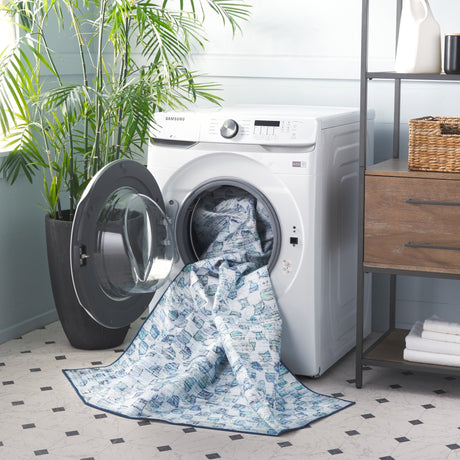 Safavieh Malibu Mbu917F Grey/Aqua Rug.
