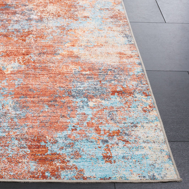 Safavieh Malibu Mbu943P Rust/Aqua Rug.