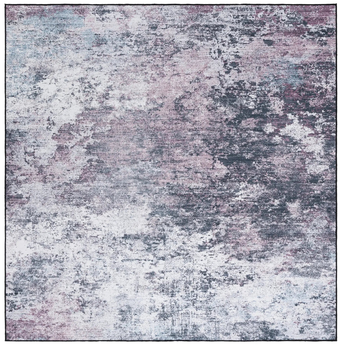 Safavieh Malibu 6'-0" x 6'-0" Rug in Plum / Black