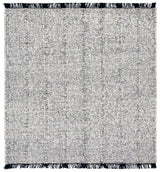 Safavieh Manhattan 6'-0" x 6'-0" Rug in Ivory / Black