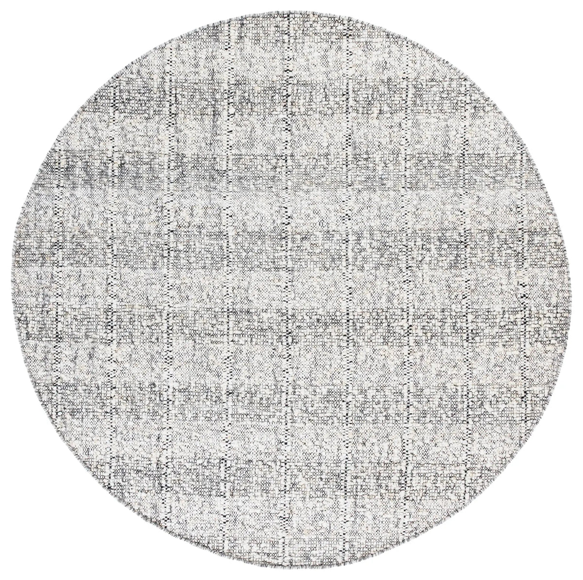 Safavieh Manhattan 6'-0" x 6'-0" Rug in Ivory / Black