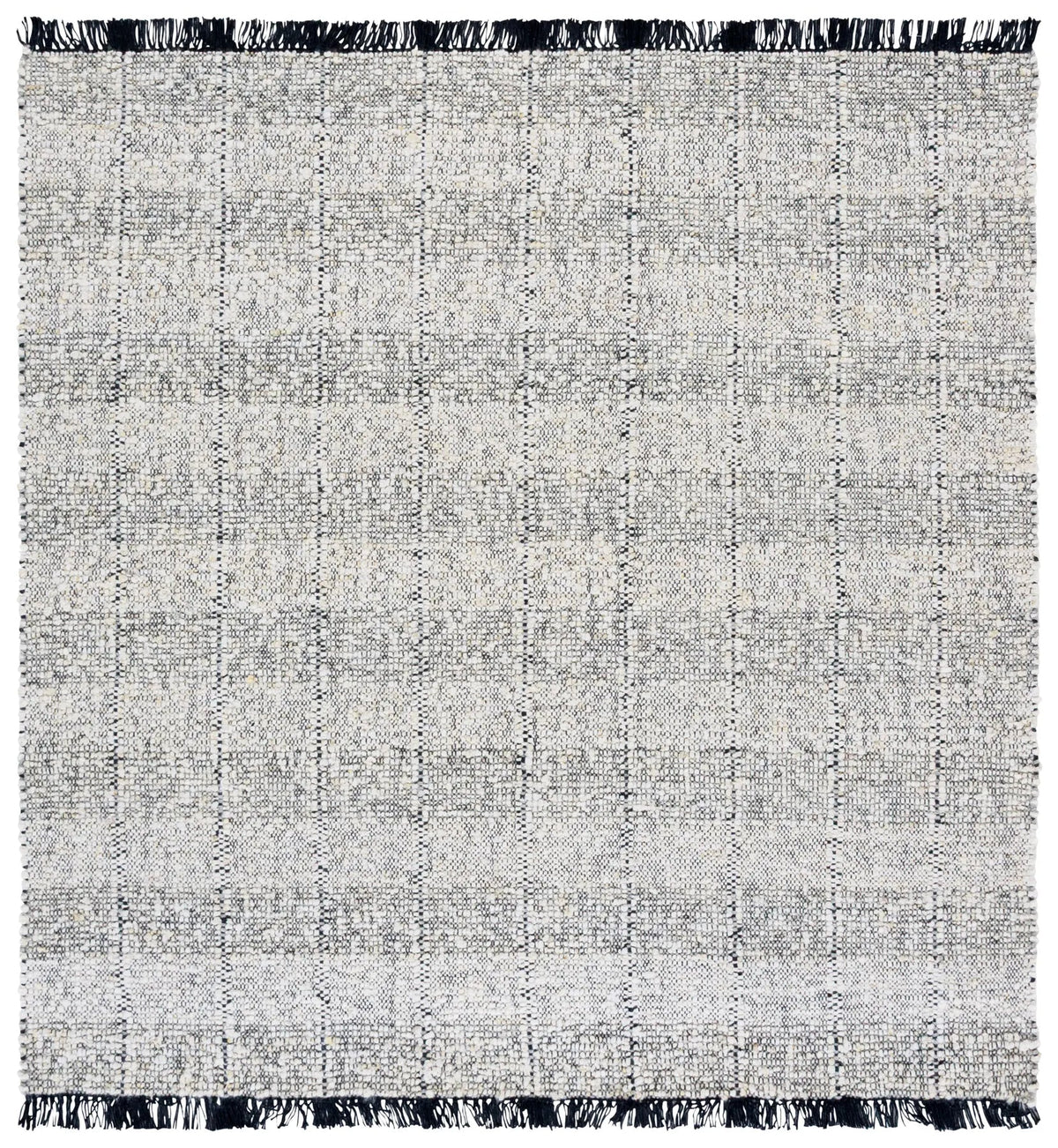 Safavieh Manhattan 6'-0" x 6'-0" Rug in Ivory / Black