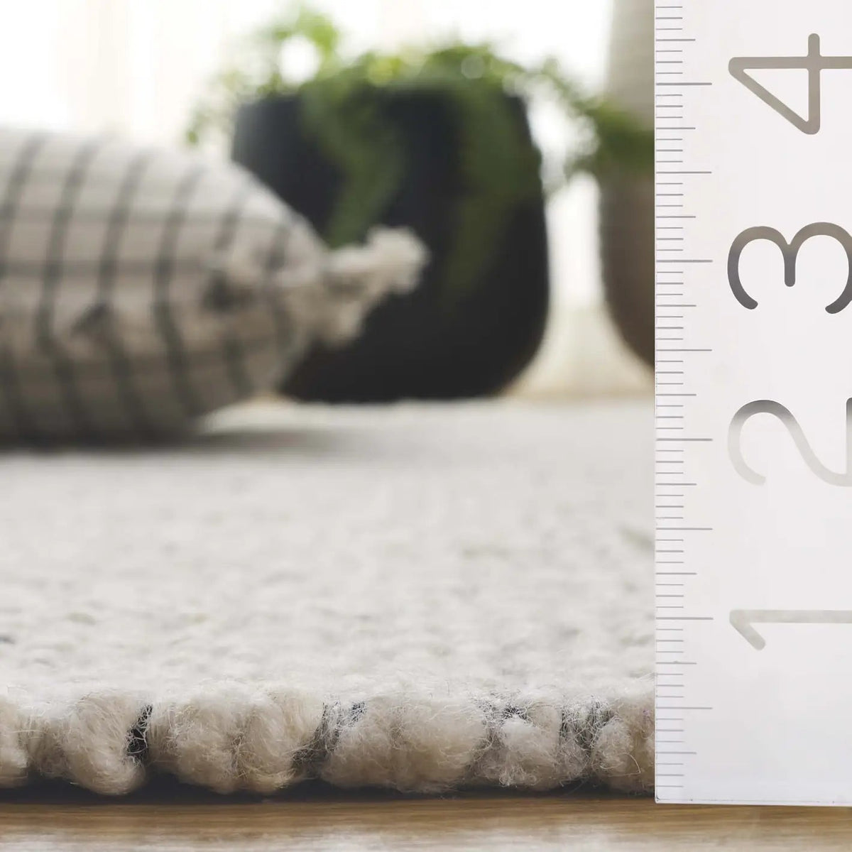 Safavieh Manhattan 4'-0" x 6'-0" Rug in Ivory / Black