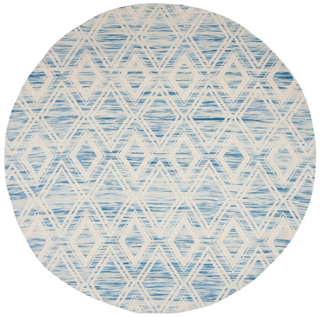 Safavieh Marbella 6'-0" x 6'-0" Rug in Dark Blue / Ivory