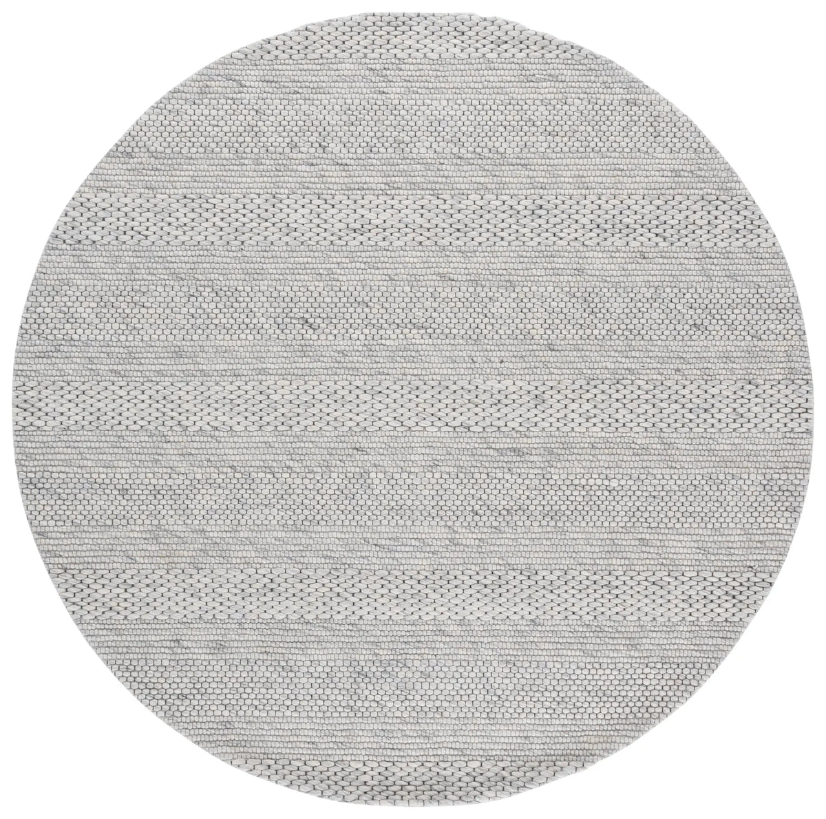 Safavieh Marbella 6'-6" x 6'-6" Rug in Light Grey / Ivory