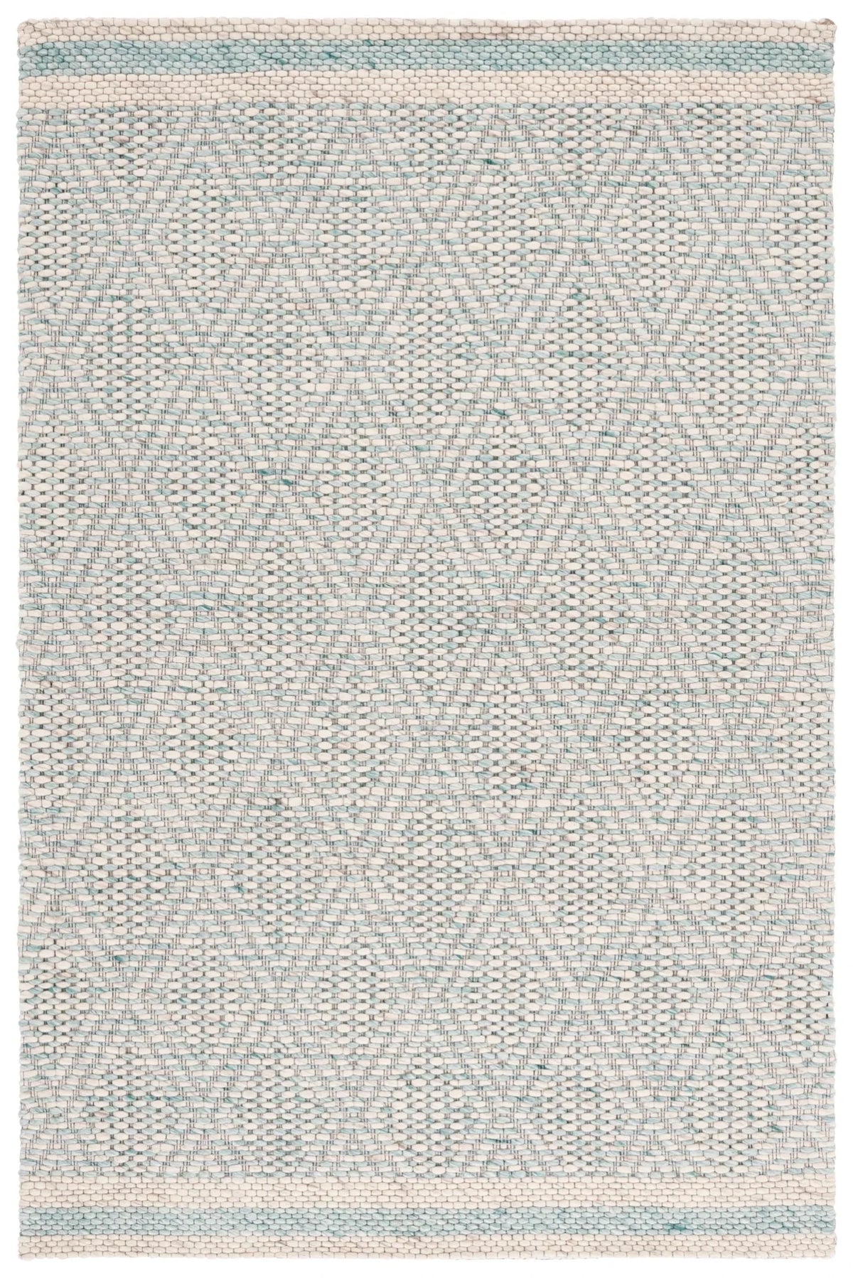 Safavieh Marbella 4'-0" x 6'-0" Rug in Aqua / Ivory