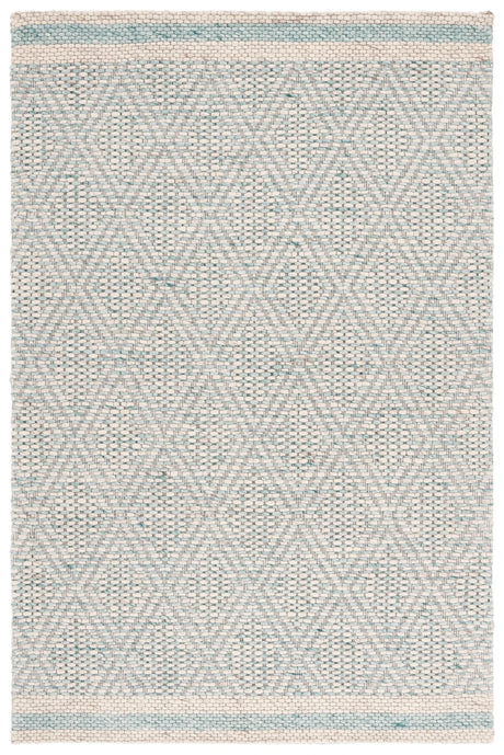 Safavieh Marbella 4'-0" x 6'-0" Rug in Aqua / Ivory