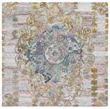 Safavieh Marquee 6'-0" x 6'-0" Rug in Green / Ivory