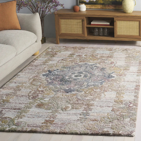 Safavieh Marquee 4'-0" x 6'-0" Rug in Green / Brown