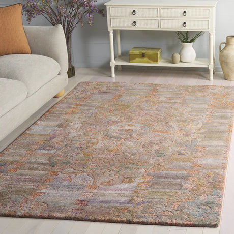 Safavieh Marquee 4'-0" x 6'-0" Rug in Rust / Green