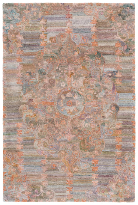 Safavieh Marquee 4'-0" x 6'-0" Rug in Rust / Green