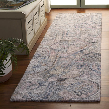 Safavieh Marquee 2'-3" x 8'-0" Rug in Pink / Beige