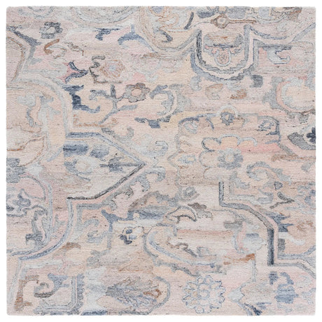 Safavieh Marquee 6'-0" x 6'-0" Rug in Pink / Beige