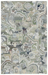 Safavieh Marquee 4'-0" x 6'-0" Rug in Light Green / Beige