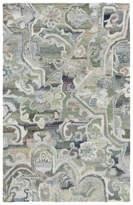 Safavieh Marquee 4'-0" x 6'-0" Rug in Light Green / Beige