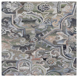 Safavieh Marquee 6'-0" x 6'-0" Rug in Light Green / Beige