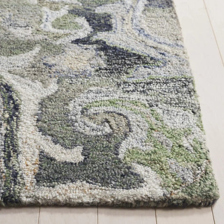 Safavieh Marquee 4'-0" x 6'-0" Rug in Light Green / Beige