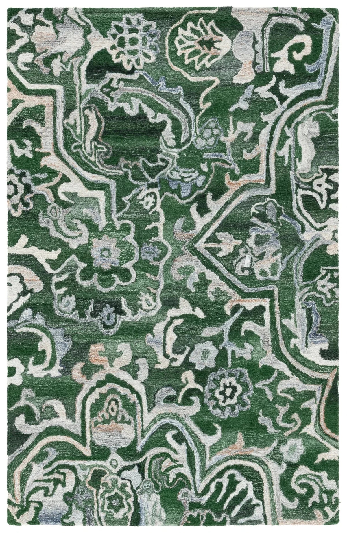Safavieh Marquee 4'-0" x 6'-0" Rug in Green / Beige