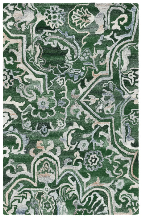 Safavieh Marquee 4'-0" x 6'-0" Rug in Green / Beige