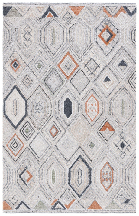 Safavieh Marquee Mrq124Q Rust/Grey Rug.
