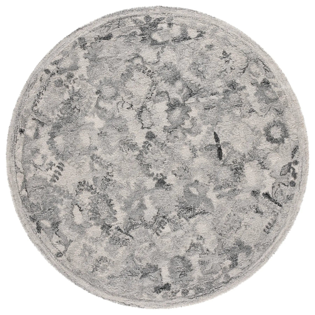 Safavieh Marquee 6'-0" x 6'-0" Rug in Light Grey / Charcoal