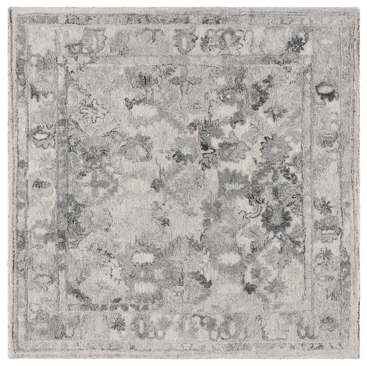 Safavieh Marquee 6'-0" x 6'-0" Rug in Light Grey / Charcoal