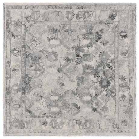 Safavieh Marquee 6'-0" x 6'-0" Rug in Light Grey / Charcoal
