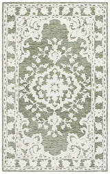 Safavieh Marquee 4'-0" x 6'-0" Rug in Green / Ivory
