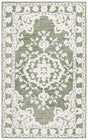 Safavieh Marquee 4'-0" x 6'-0" Rug in Green / Ivory