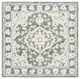 Safavieh Marquee 6'-0" x 6'-0" Rug in Green / Ivory