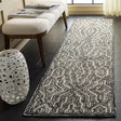 Safavieh Marquee 2'-3" x 8'-0" Rug in Charcoal / Ivory