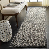 Safavieh Marquee 2'-3" x 8'-0" Rug in Charcoal / Ivory