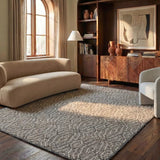 Safavieh Marquee 8'-0" x 10'-0" Rug in Charcoal / Ivory