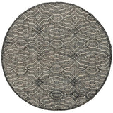 Safavieh Marquee 6'-0" x 6'-0" Rug in Charcoal / Ivory