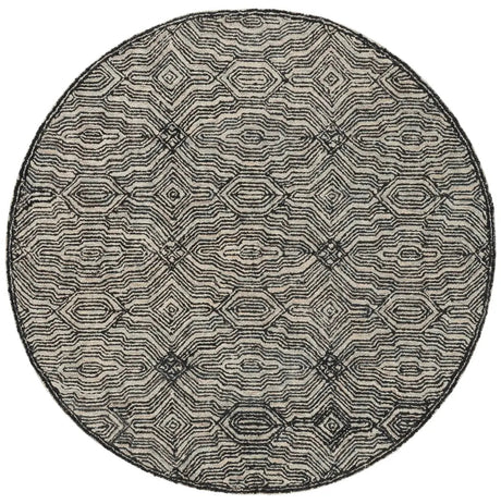 Safavieh Marquee 6'-0" x 6'-0" Rug in Charcoal / Ivory