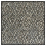 Safavieh Marquee 6'-0" x 6'-0" Rug in Charcoal / Ivory
