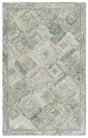 Safavieh Marquee 4'-0" x 6'-0" Rug in Green / Ivory