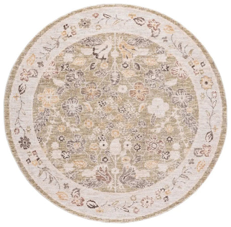 Safavieh Martha Stewart Adeline 6'-3" x 6'-3" Rug in Green / Ivory