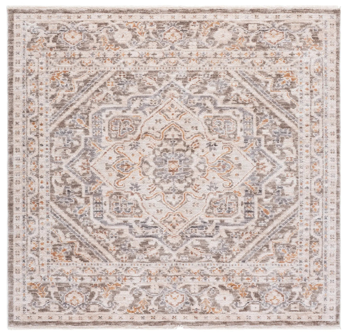 Safavieh Martha Stewart Adeline 6'-3" x 6'-3" Rug in Grey / Ivory