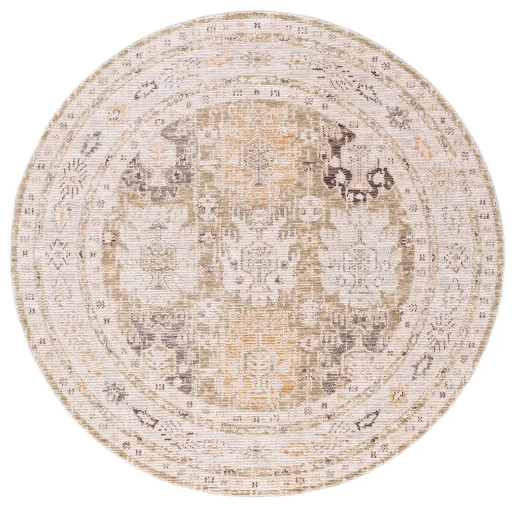 Safavieh Martha Stewart Adeline 6'-3" x 6'-3" Rug in Green / Ivory