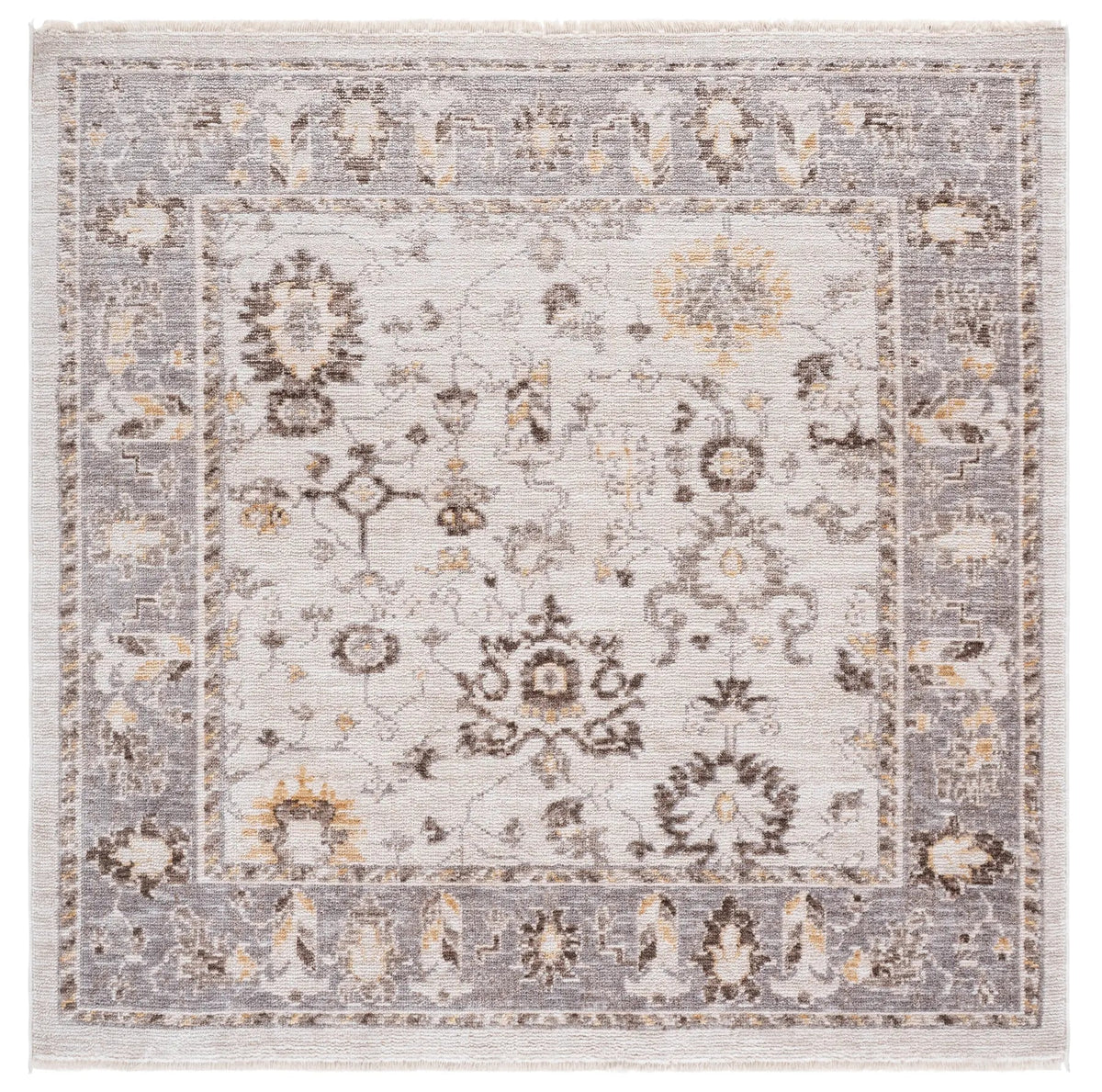 Safavieh Martha Stewart Adeline 6'-3" x 6'-3" Rug in Ivory / Grey