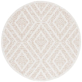 Safavieh Martha Stewart Global 6'-7" x 6'-7" Rug in Light Beige / Brown
